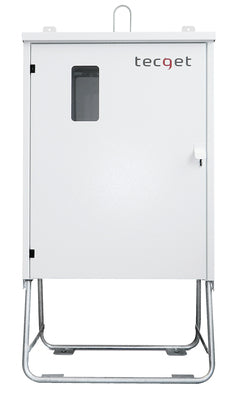 TECGET Baustrom Anschlussverteiler 28kVA 1x Zpl., 6x Steckd., CEE 2x16A/1x32A